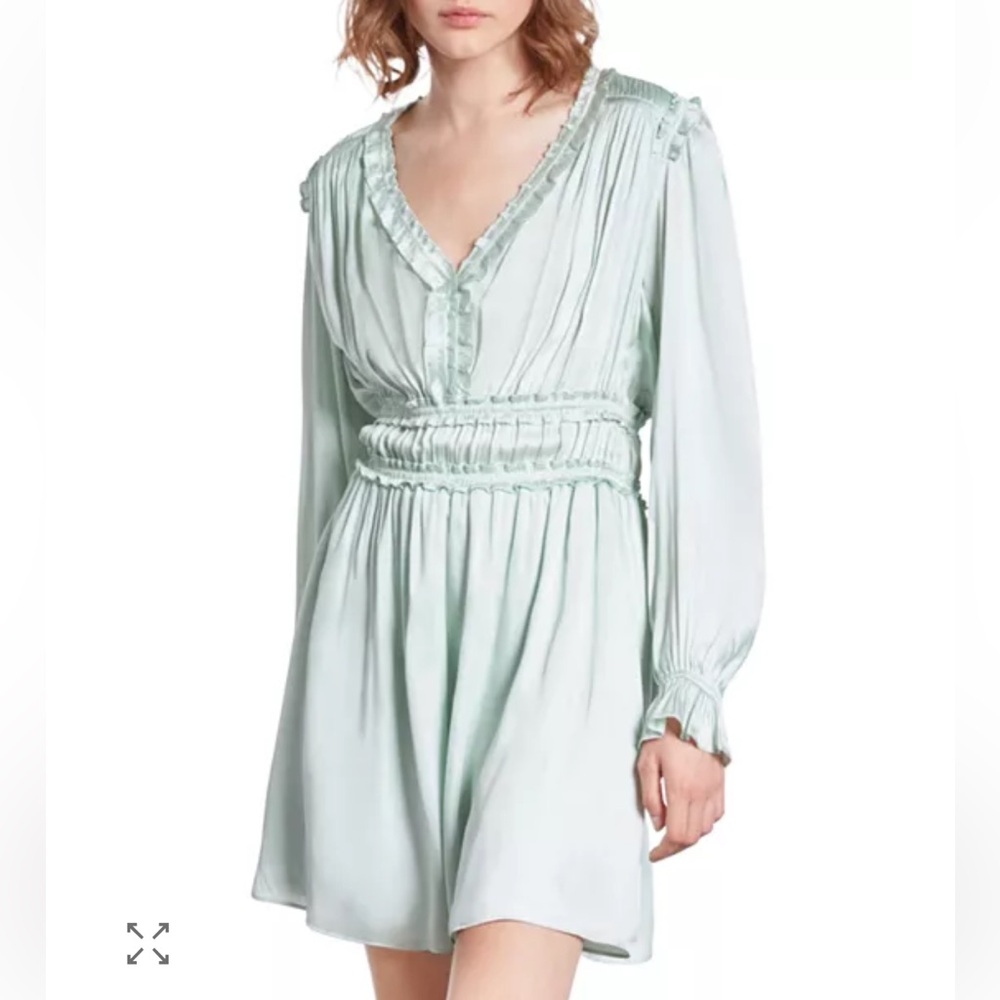 NWT The Kooples ruffled long sleeve dress.  Size 1 / S